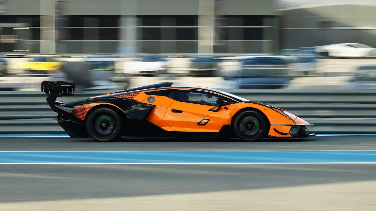 6 Lamborghini Essenza SCV12’s Screaming on Track | Raw V12 Sounds, Accelerations & Pit Exits!