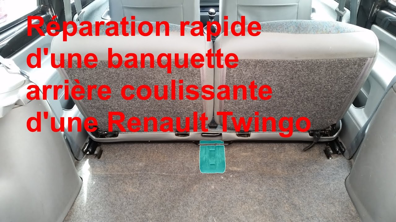 Réparation rapide de la banquette arrière de Renault Twingo 1