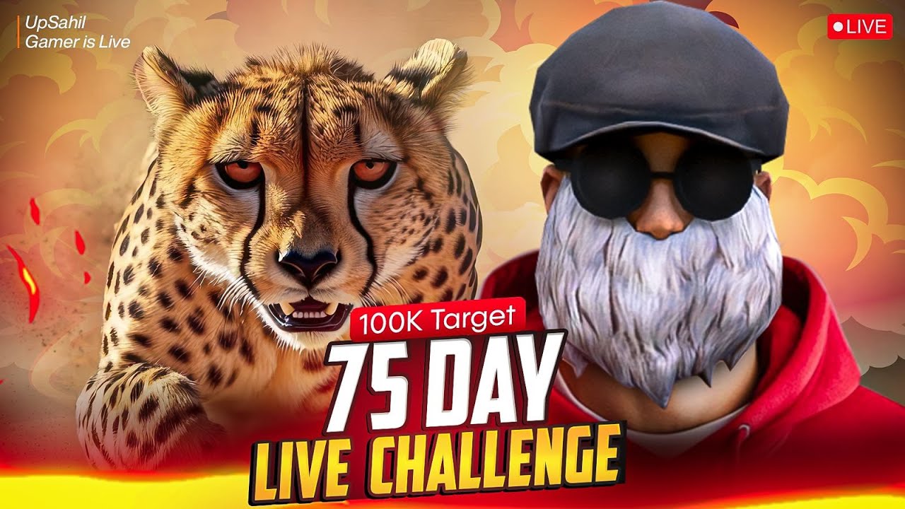 100k Target 18/75 daily Live Challenge 💀🔥| #shortsfeed #shortlive  #shorts  #freefire