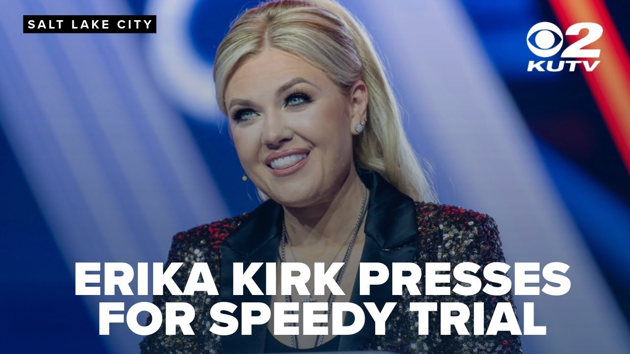 Erika Kirk files speedy trial in Utah case against man accused of assassinating husband