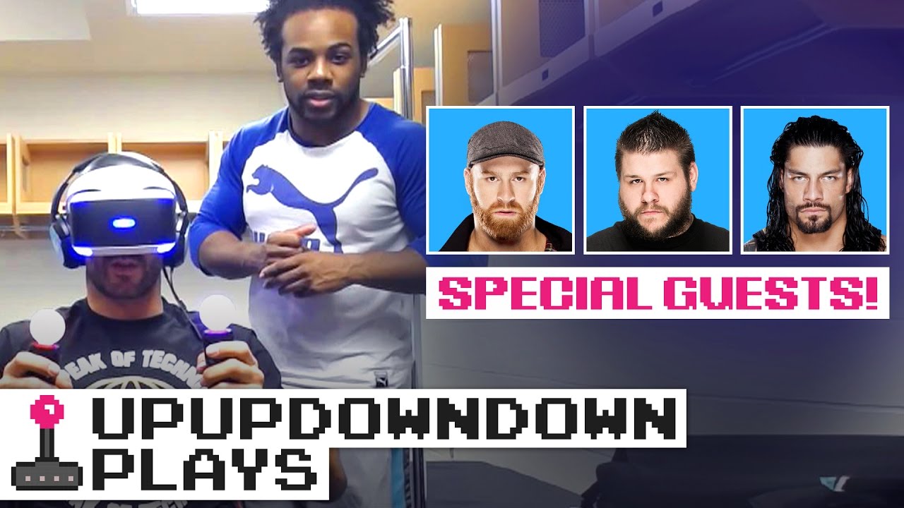 CESARO plays THE LONDON HEIST VR feat. KEVIN OWENS, ROMAN REIGNS & SAMI ZAYN — UpUpDownDown Plays