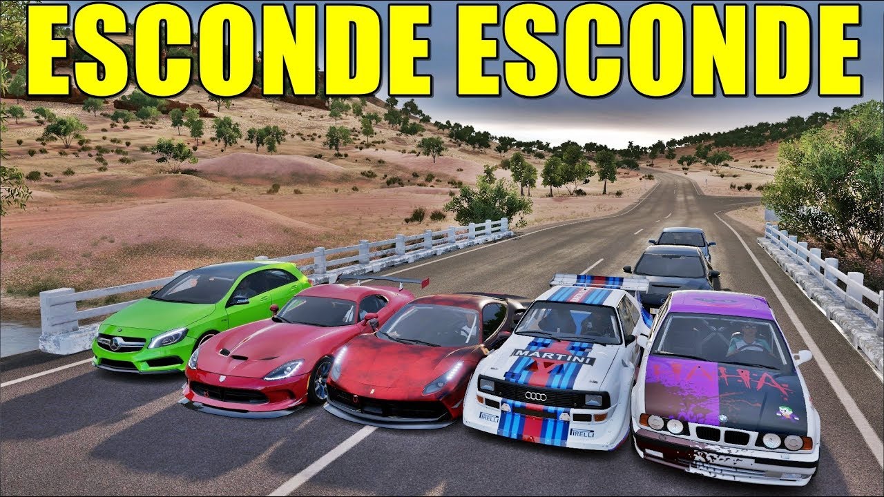 ESCONDE ESCONDE - MAICOSOFT TOMOU UM TIRO DE AIRSOFT RS - FORZA HORIZON 3 - GAMEPLAY