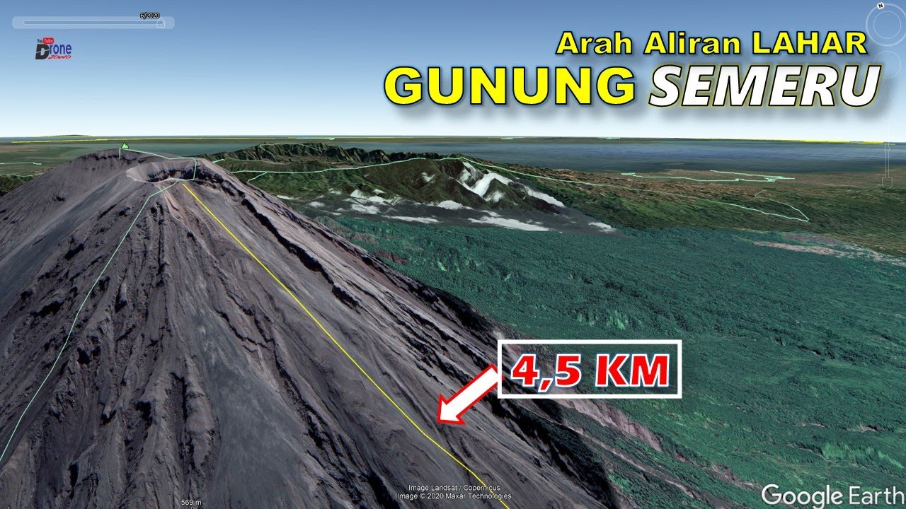Melihat Arah Aliran Erupsi Gunung SEMERU 2021