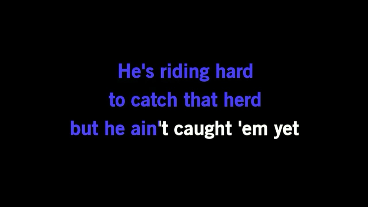 Ghost Riders in the sky - Johnny Cash - Karaoke