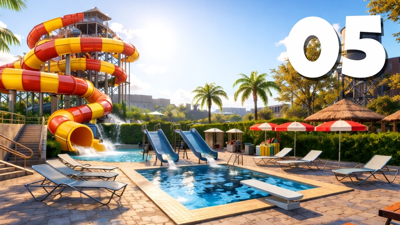 Estão MIJANDO dentro das Piscinas ☠️ - Waterpark Simulator | #5