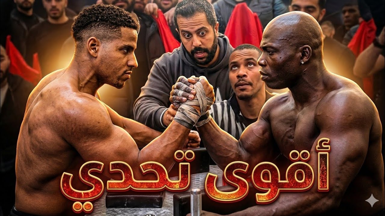 أقوى تحدي مصارعة الأدرع #Armor_Wrestling مع  رشيد_هنمة #rachid_hanma #الرياضة 