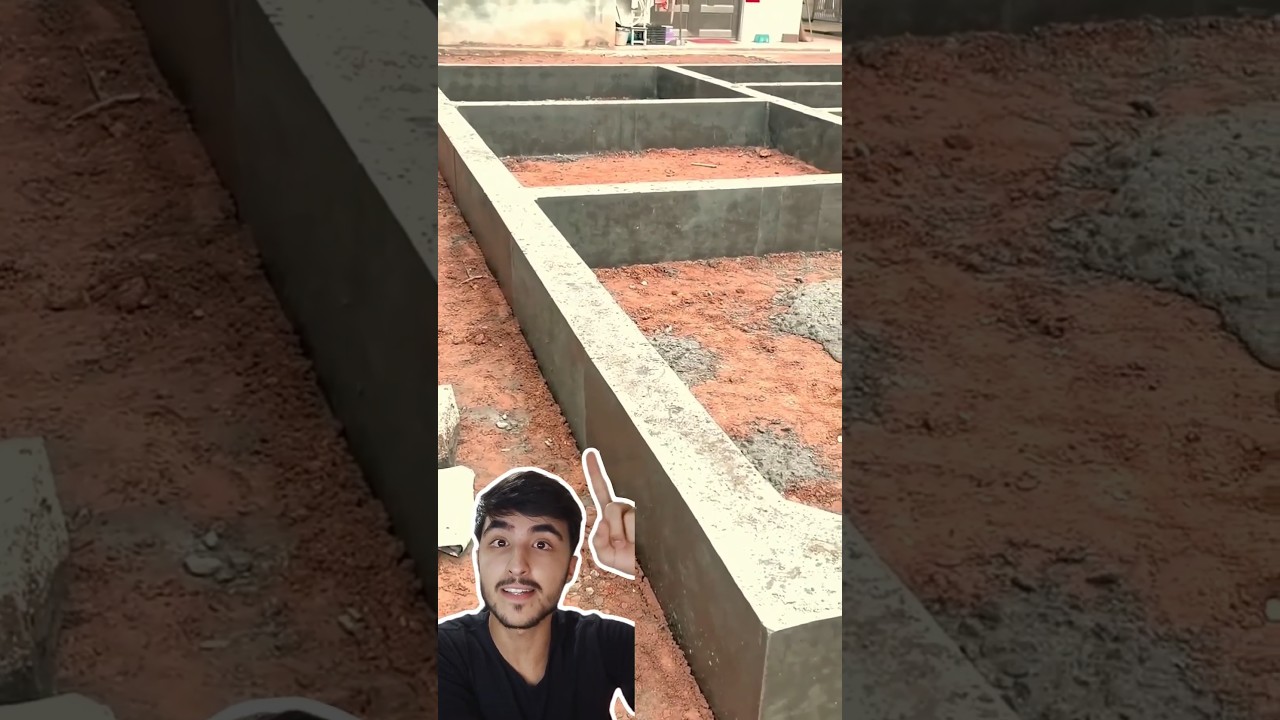 Vigas baldrames sem pilares? Essa &eacute; novidade #engenhariacivil #obra