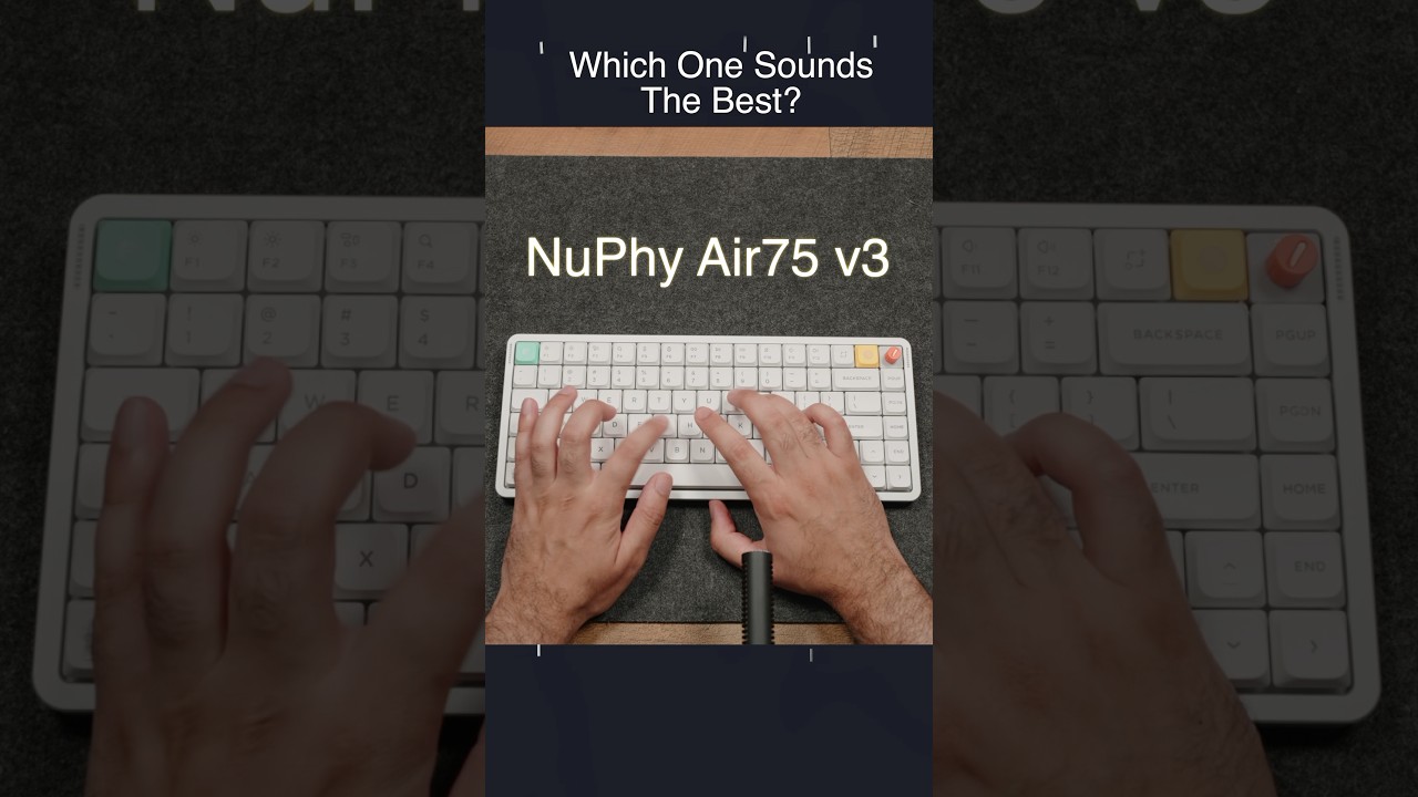 NuPhy Air75 V2 vs V3 #nuphy #lofree #iqunix #typingtest