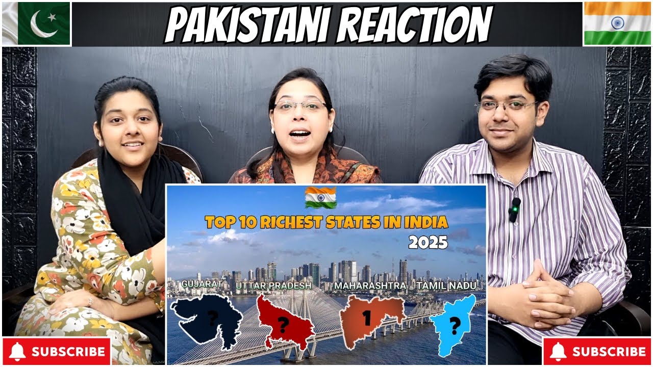 TOP 10 RICHEST STATES IN INDIA IN 2025 | Reaction!