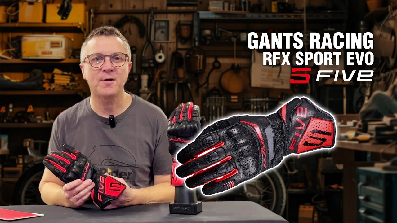 Test des gants RFX SPORT EVO de FIVE par David de Moto Axxe Royan