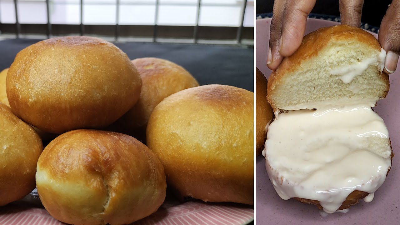 Cream Bun Recipe | Crispy Fried Cream Bun | Fried Bread Recipe ( Yummy Foods)