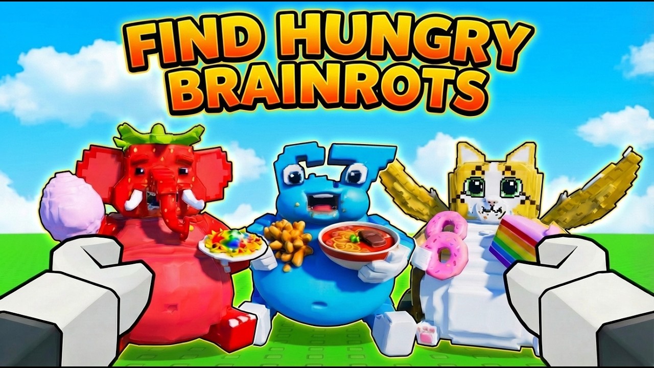 LANSARE OFICIALA 🍔Find the Hungry Brainrots🍔 + ADMIN ABUSE
