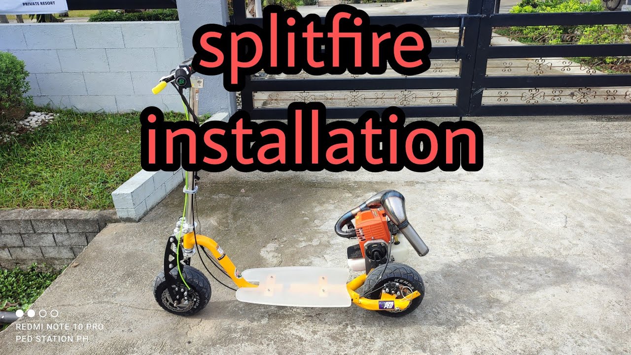 How to install splitfire to stand up scooter step by step tutorial by ped station ph