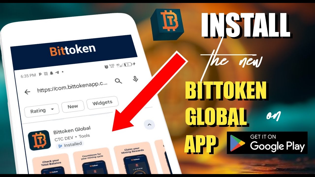 HOW TO INSTALL THE NEW BITTOKEN GLOBAL APP #ctc #bittoken  #cryptocurrency #airdrop