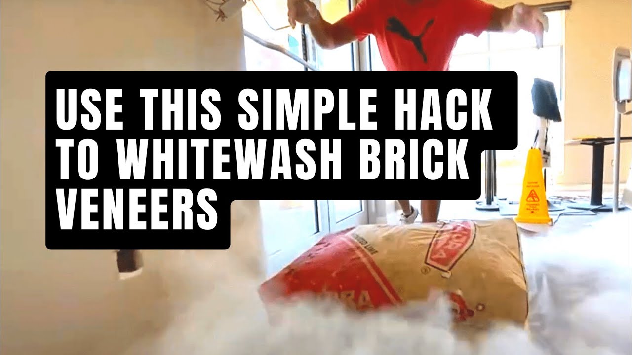 How to whitewash brick walls. Whitewashed brick veneers.