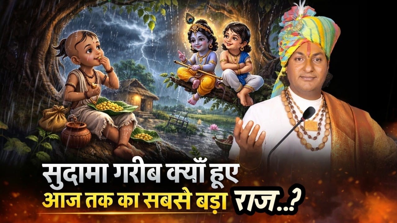 सुदामा गरीब क्यों हुए?  | Day-07 LIVEश्री दासजी महाराज | कृष्ण प्रणामी गौशाला, दरबा कलां