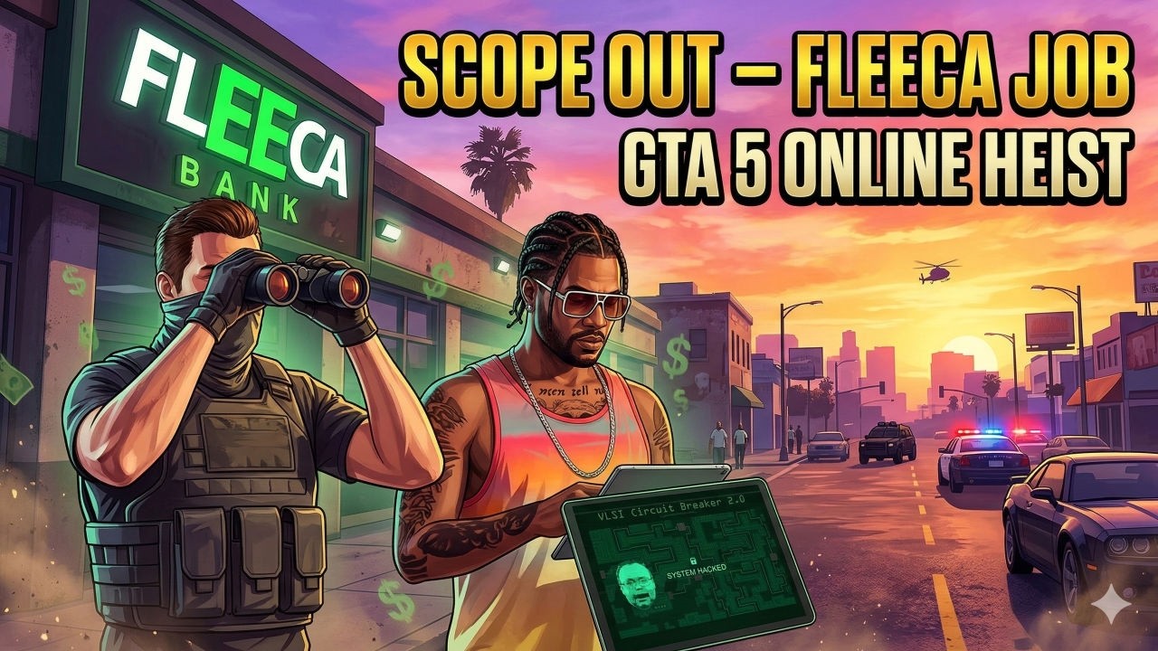 GTA Online  Bank Heist 🔥 Scope Out Mission | First Heist🔥