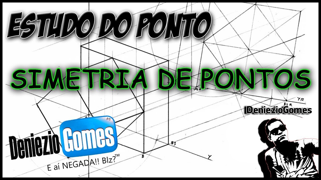 Geometria Descritiva - Simetria de Pontos