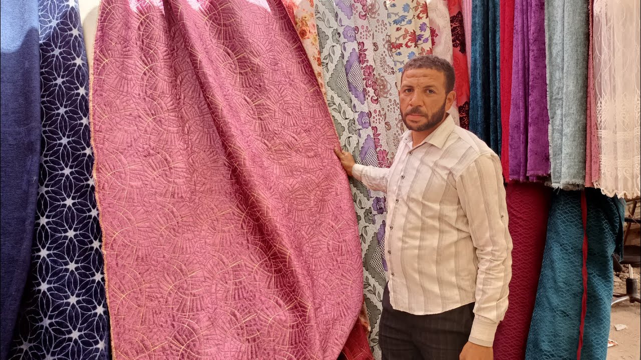 اكبر تشكيل من #قماش تنجيد 🍁 عند حماده في #سوق السبت الطالبية #lolo_mohamed