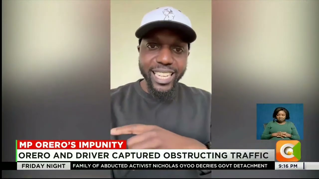 Kibra MP Orero condemned for flouting traffic rules in Nairobi