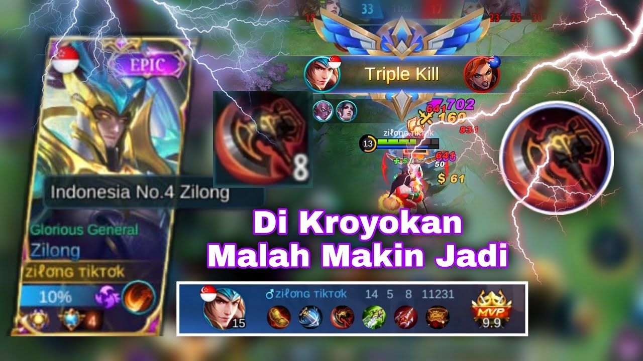 SELAMAT DATANG BUILD BARU ZILONG - DAMAGE NYA GAK ADA OBAT BOSS | Mobile Lagends Bang-bang