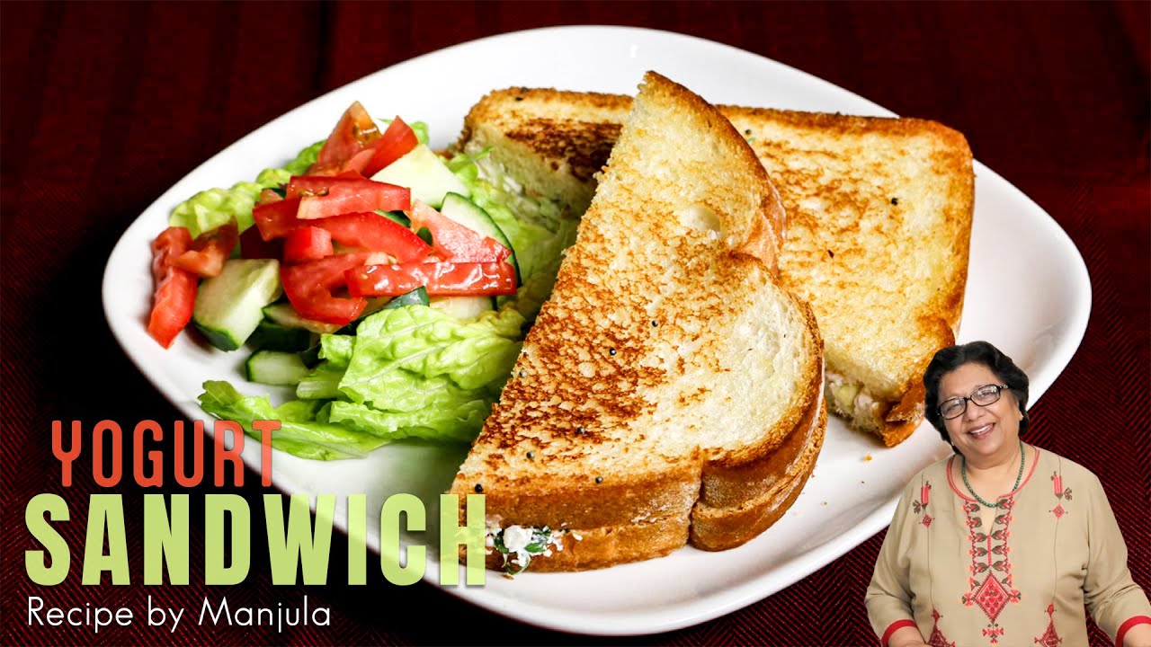 Yogurt Sandwich: A simple and easy Sandwich Recipe by Manjula