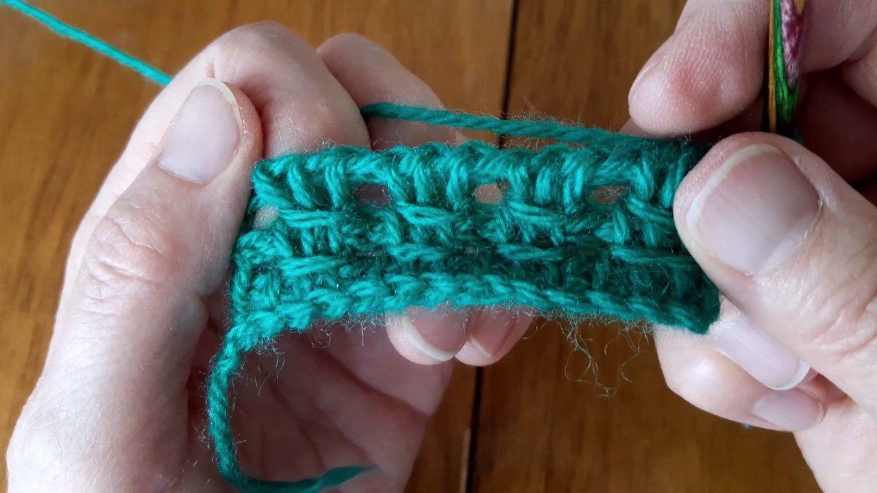 Un point au crochet tunisien. n°6