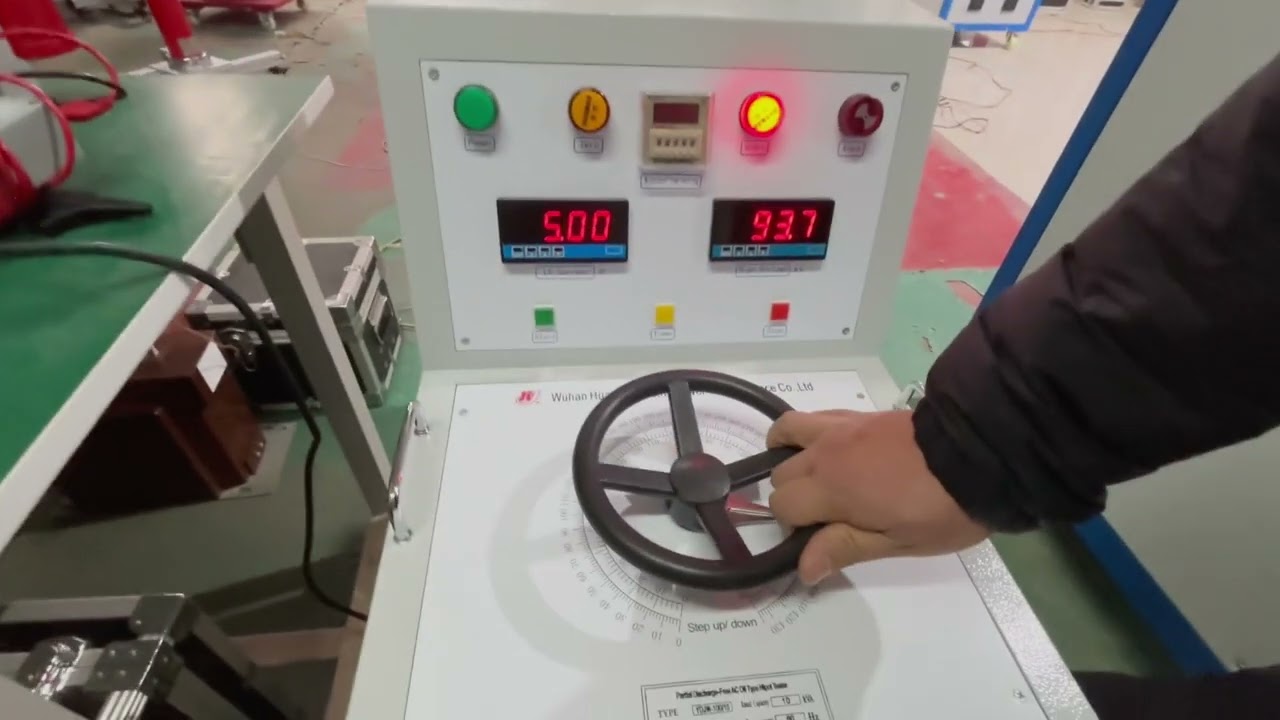 Partial Discharge Free AC Oil Type Hipot Tester YDJW 100 10 test video