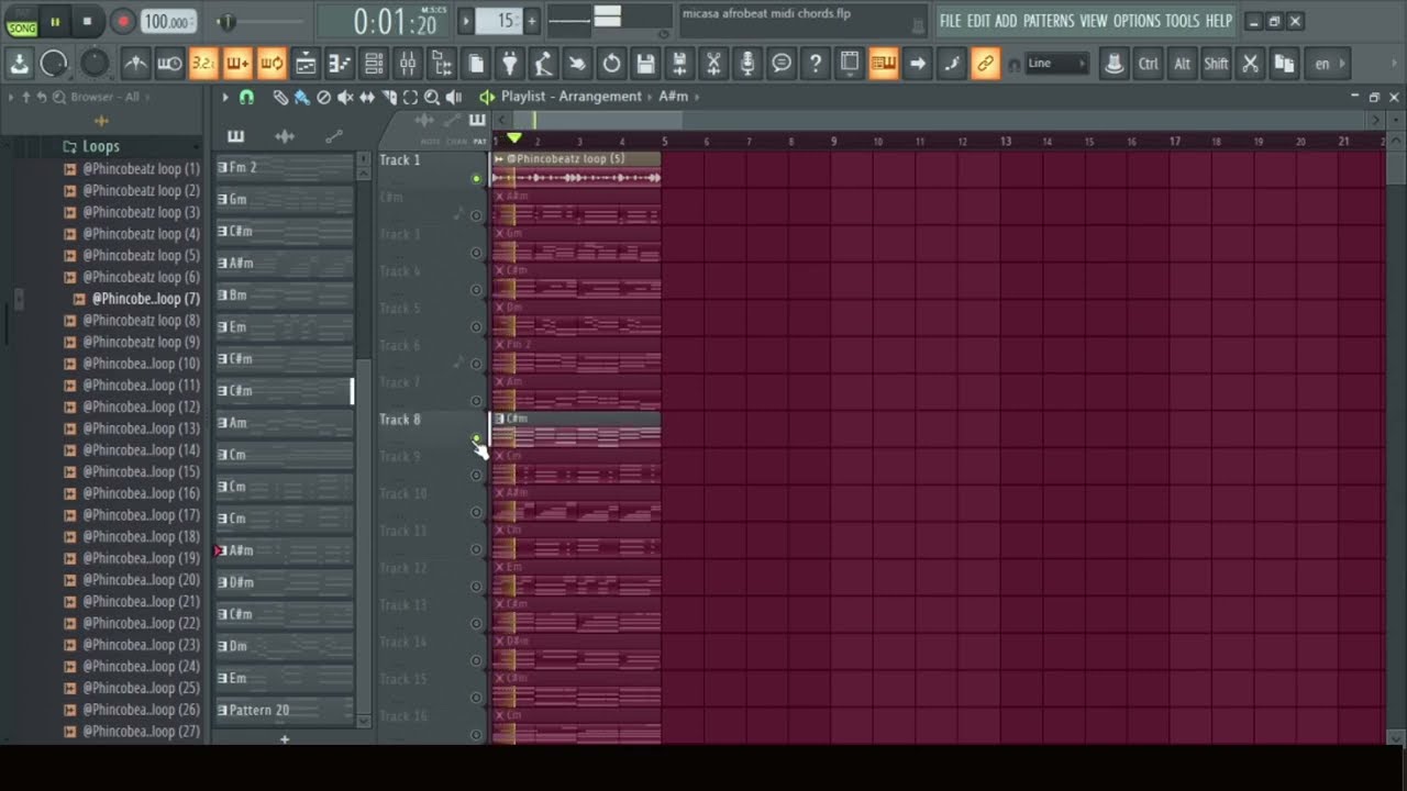 🔥20🔥 2023 Afrobeat Chords MIDI Pack ''Micasa'' (Tems, Omah lay, Burna boy, Ayra Starr, Rema) Chords