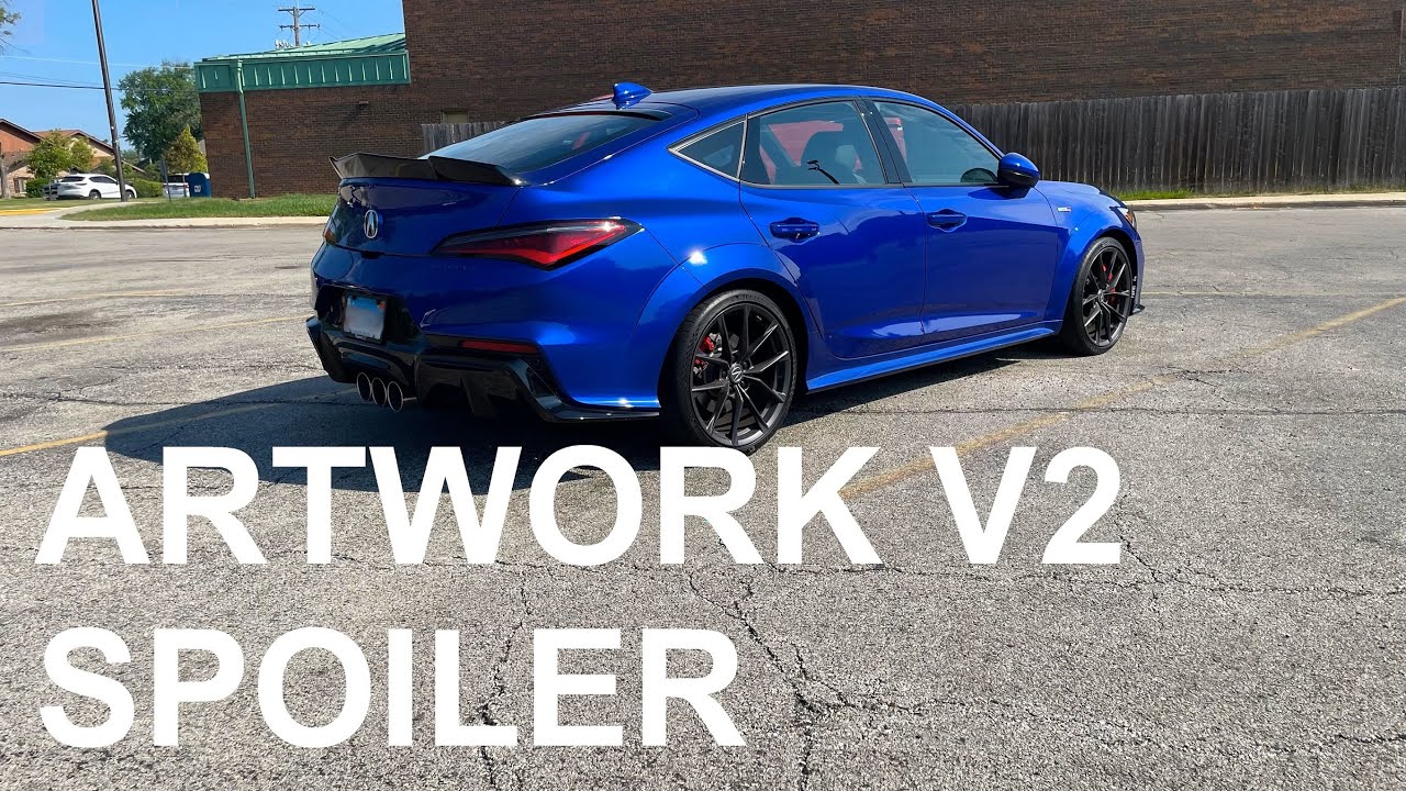 Artwork V2 Spoiler Install for Integra Type S