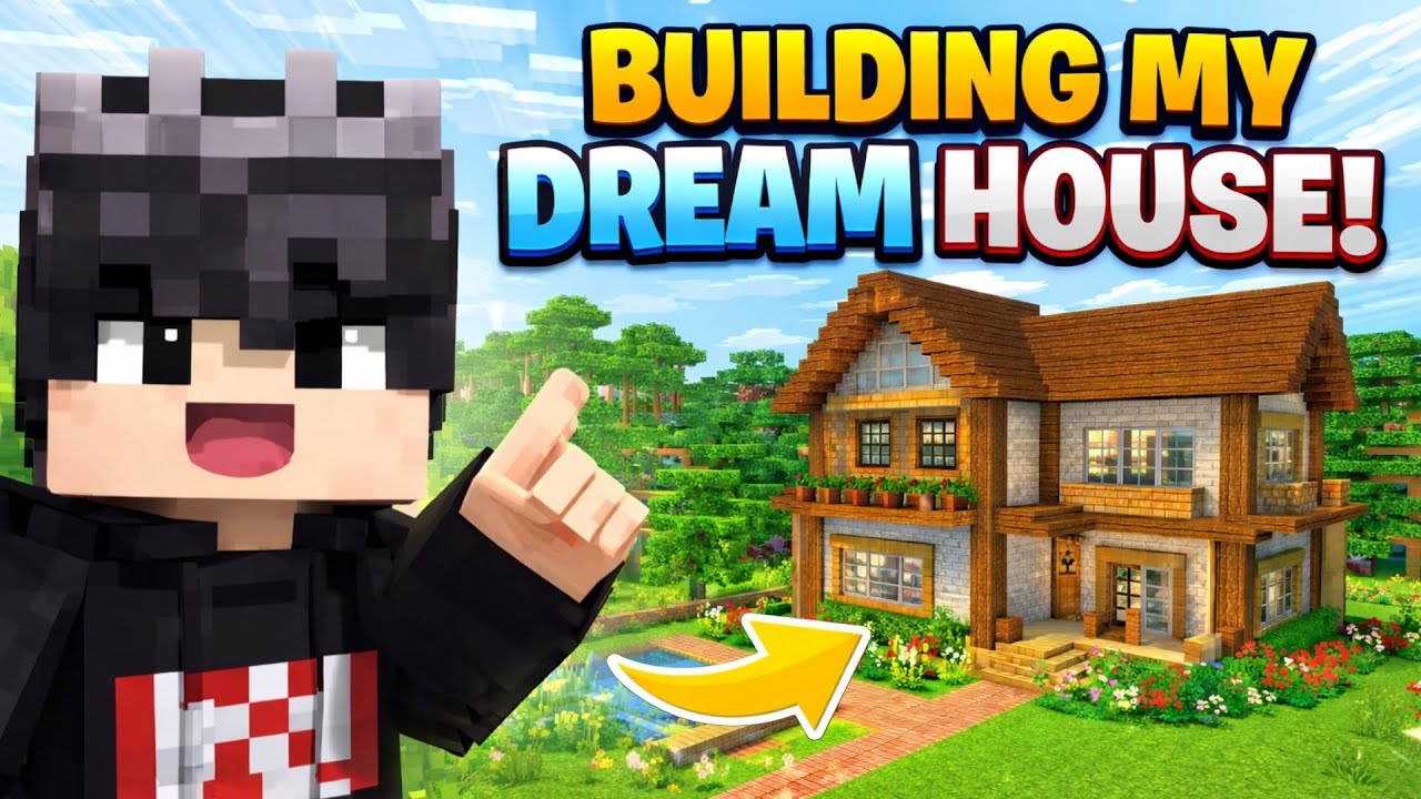 I Built My Dream House in Minecraft Hardcore 😭❤️ | Hindi | EP- 8