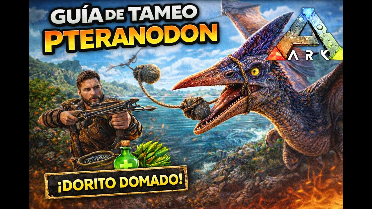 C&oacute;mo TAMEAR un PTERANODON en ARK: Survival Ascended | Gu&iacute;a para Principiantes 2026🦖