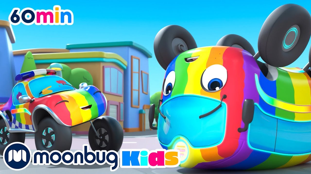 Esplosione di colori! | Cartoni animati per bambini | Moonbug Italiano | Go Buster!🚌
