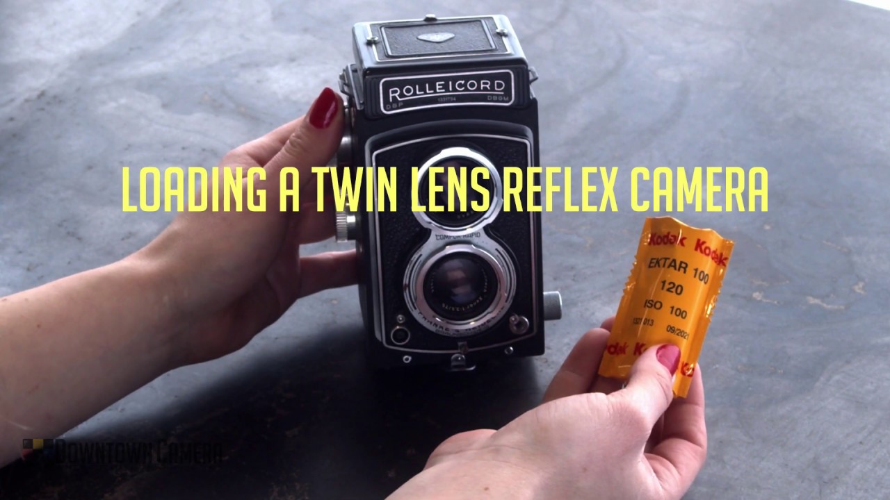 Loading a Twin Lens Reflex Camera