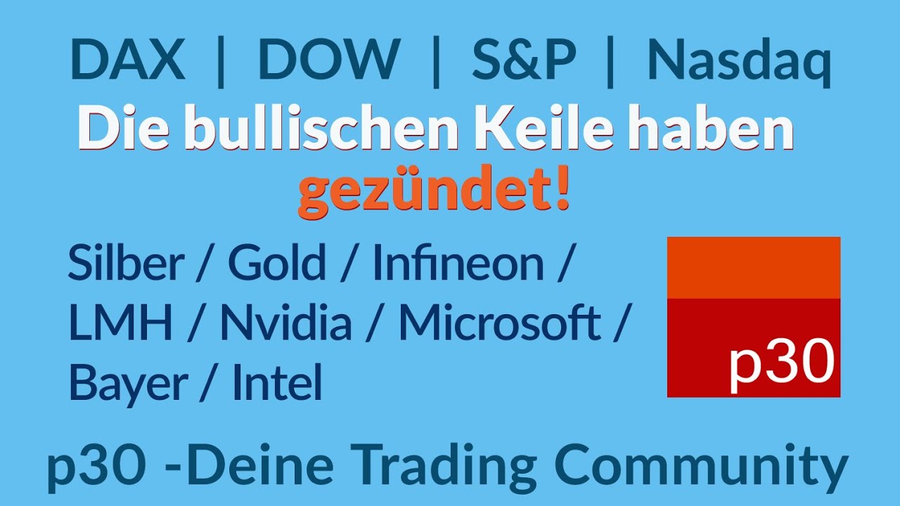 Dax / USA Analysen ab 1.Dezember: Die Wolfe Keile haben gez&uuml;ndet! Dazu  Gold, Silber und 6 Aktien.