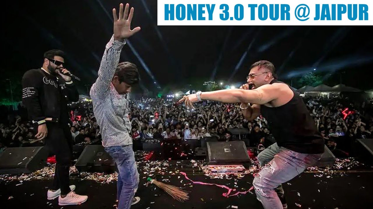 YO YO HONEY SINGH SHARED STAGE WITH A SWEEPER IN JAIPUR 🥶🔥 HONEY 3.0 TOUR DAY 1 LIVE PERFORMANCE