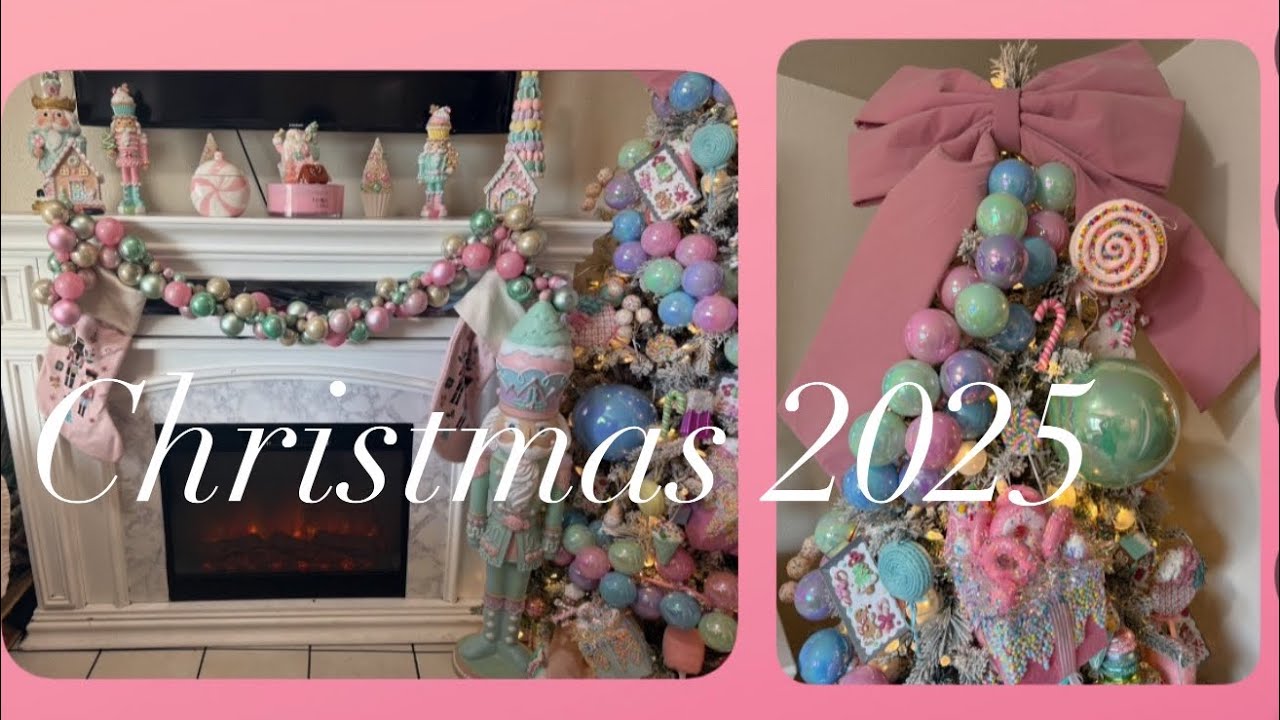 2025 Pastel ginger bread and Candy land  Christmas tree.