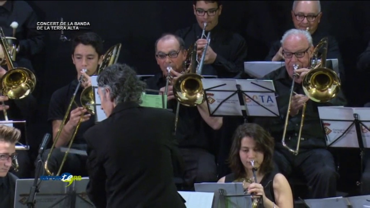 Primera part del concert de la Banda Comarcal de la Terra Alta amb Max Sunyer