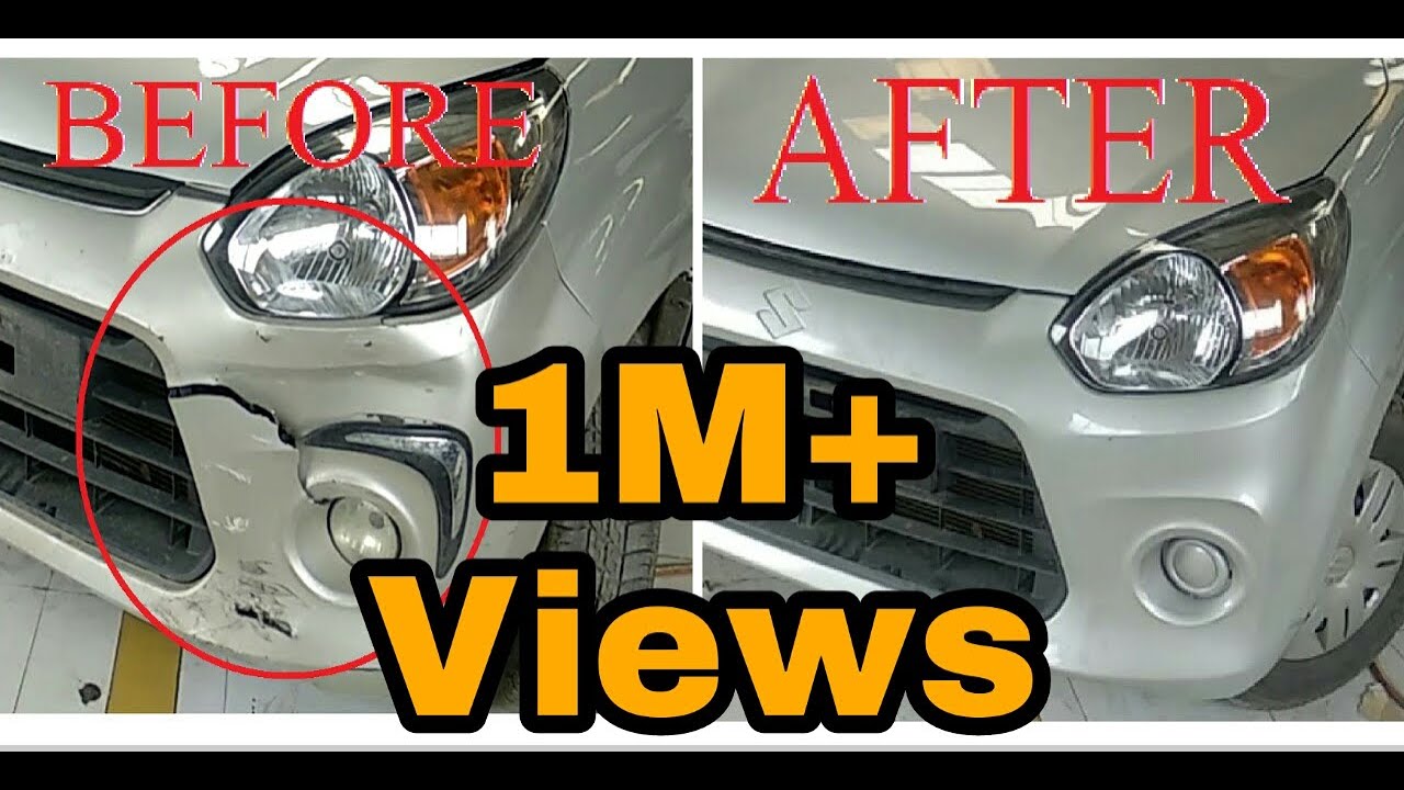 HOW TO INSTALL (CHANGE) ALTO 800 FRONT BUMPER STEP BY STEP AT HOME WITH PRICE INFO.