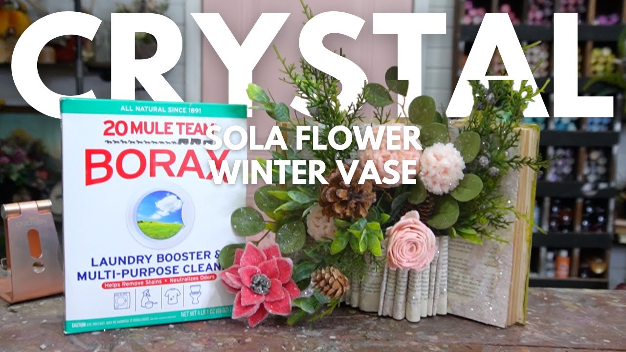 How to crystalize wood flowers using Borax