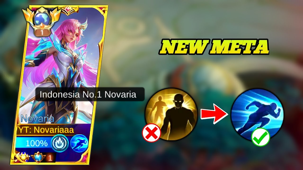 MY NOVARIA BEST SPELL+BUILD & EMBLEM 2026 VERY BROKEN (must try this😱) - MLBB