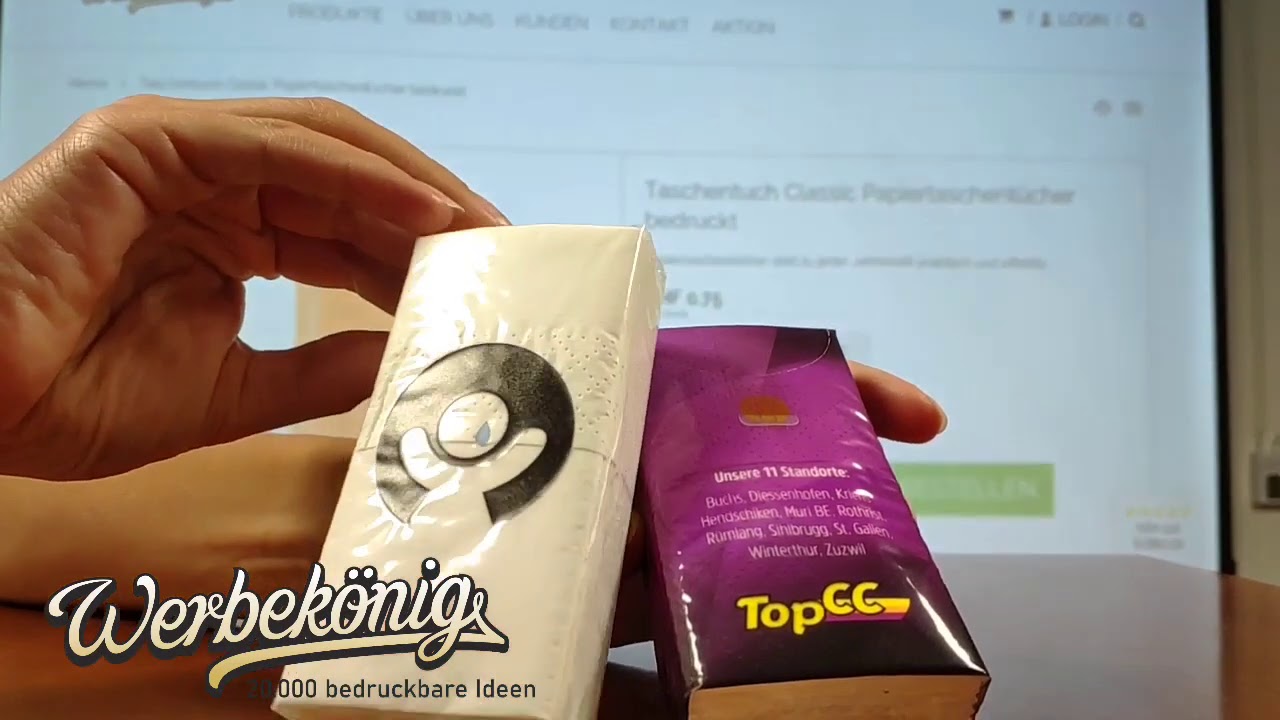 Taschentuch Classic Papiertaschent&uuml;cher bedruckt