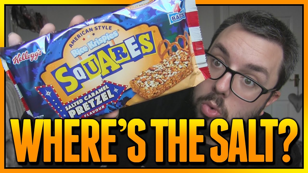 Kellogg's Rice Krispies Squares Salted Caramel Pretzel Review
