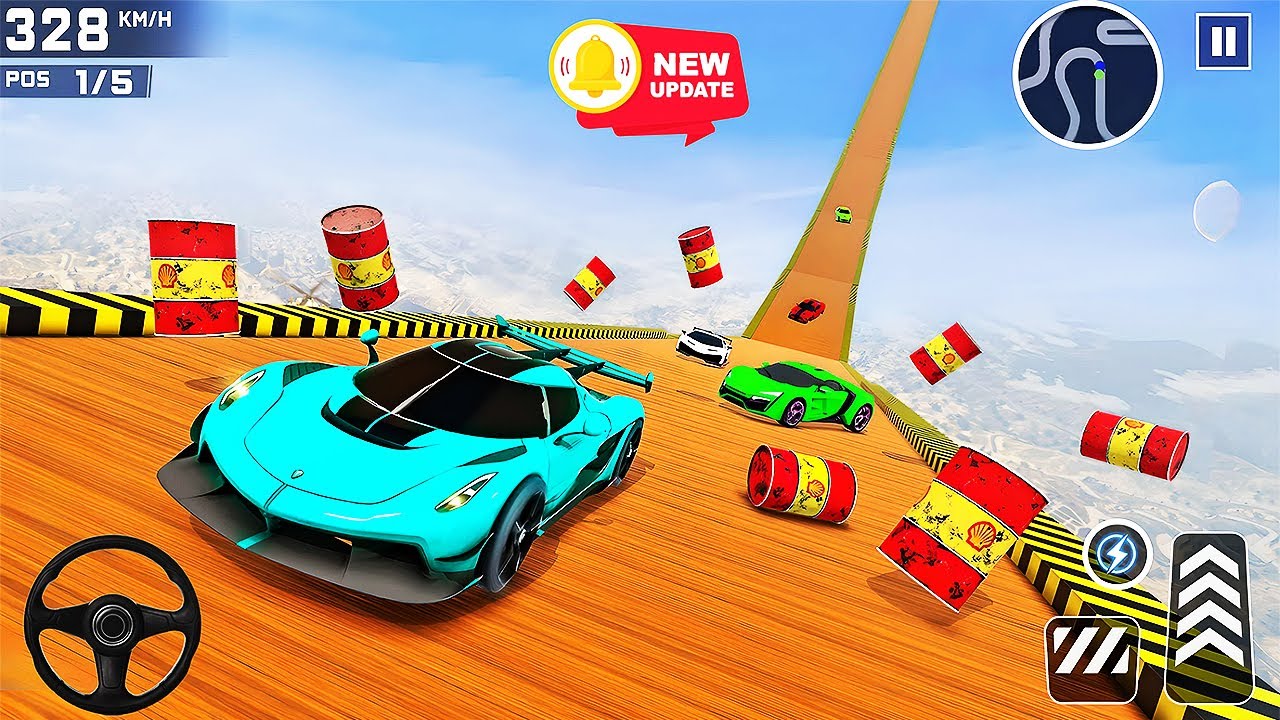 Mega Ramp Car Jumping Games 3D - GT Racing Mode Driver - Android GamePlay