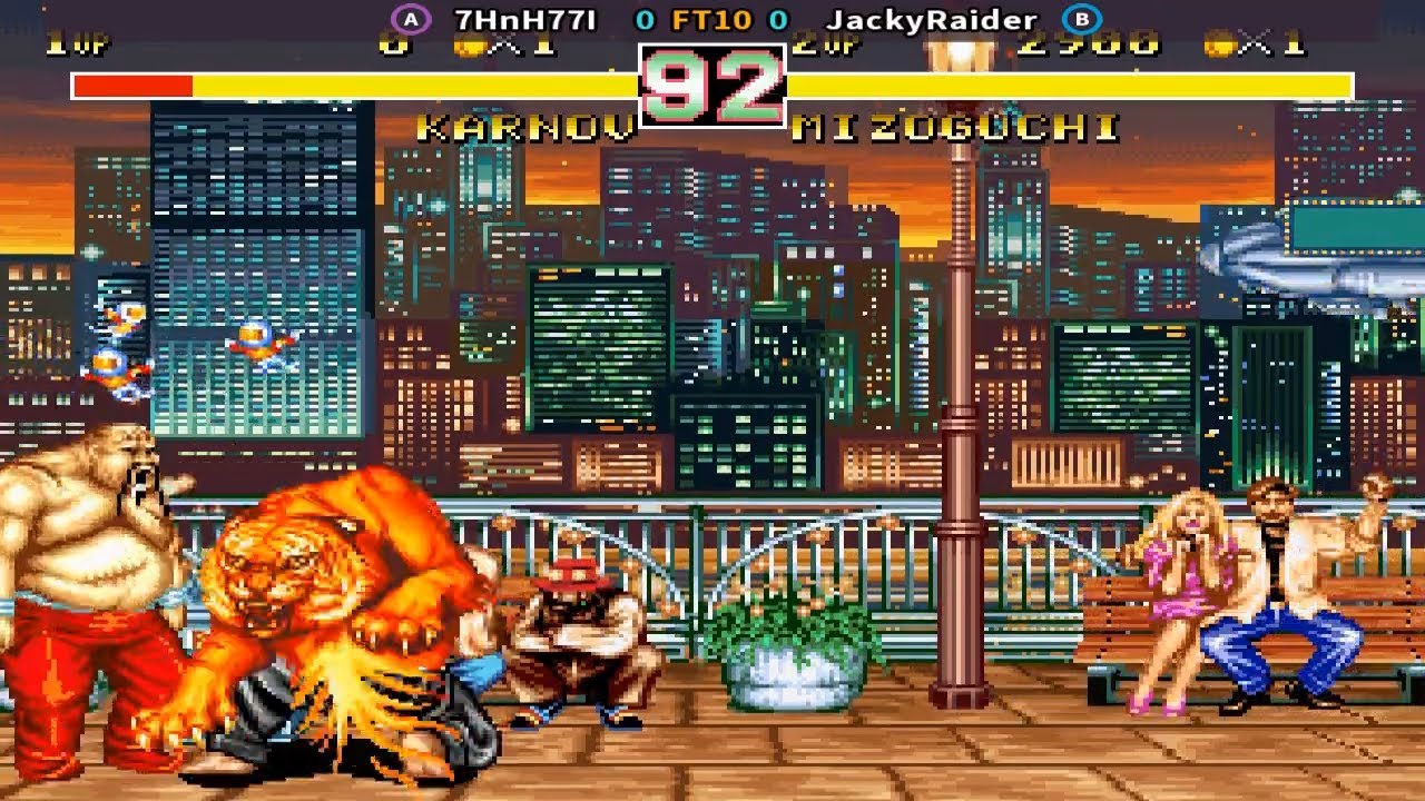 Fightcade 👊 Karnov's Revenge 👊🏾 7HnH77I 🇰🇷 Vs JackyRaider 🇺🇸 FT10 👊