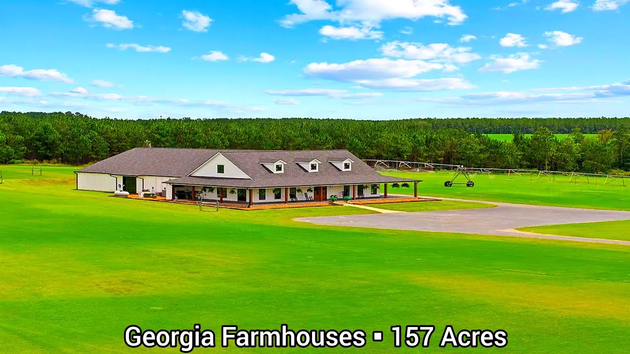 Georgia Farmhouses For Sale | 157 Acres | Georgia Land For Sale | Ranches | Farmland | $2.750M