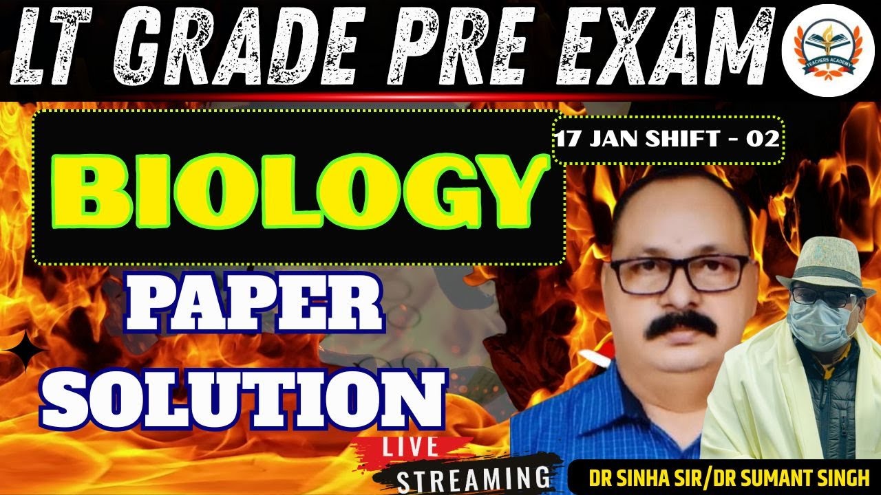 LT Grade Pre Exam 2026 Biology PAPER SOLUTION |  ||  BY Teachers Academy