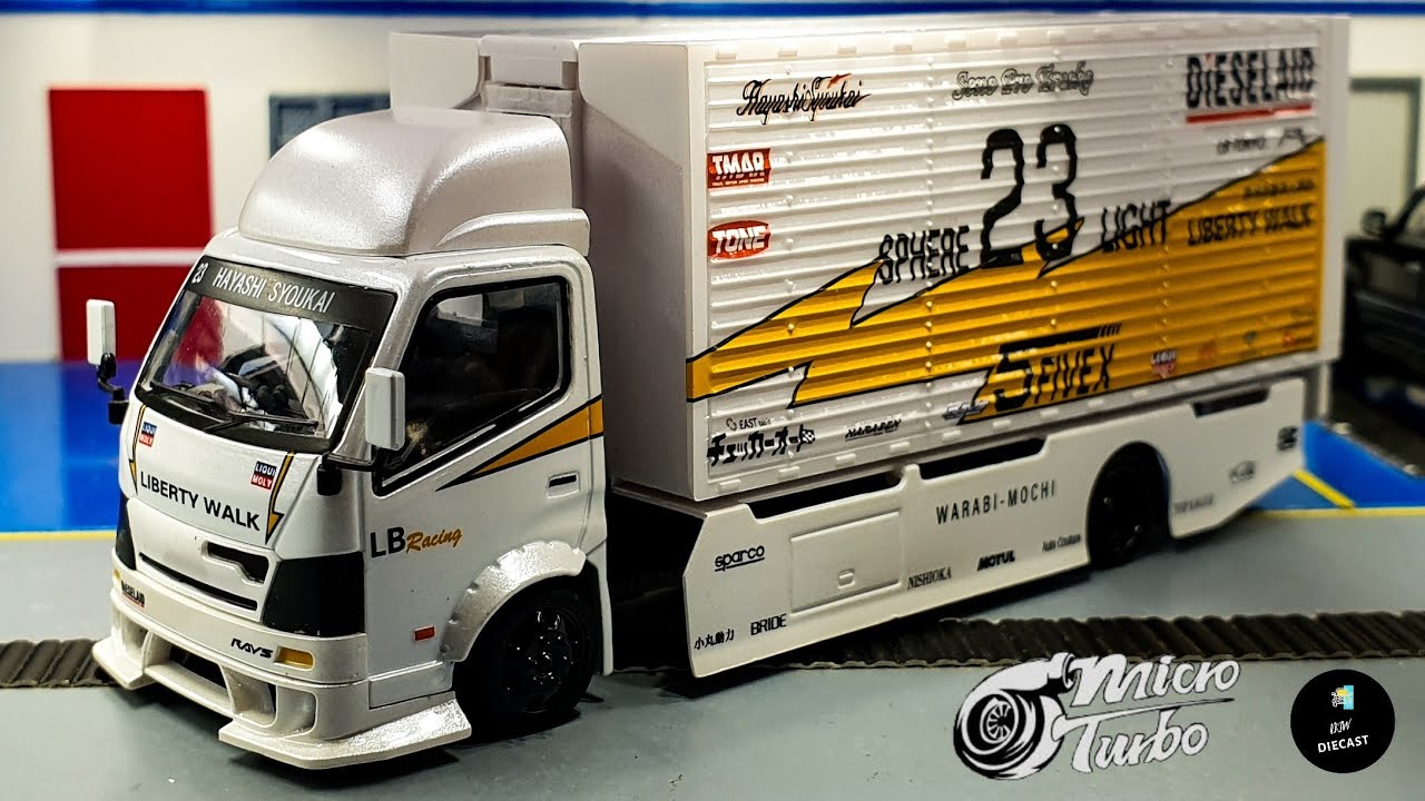 Hino LB Racing Custom Truck Hoshino Livery by Micro Turbo | UNBOXING and REVIEW