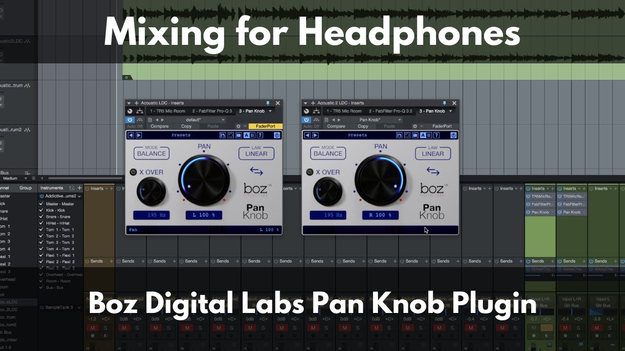 Mixing for Headphones | Boz Digital Labs Pan Knob Plugin