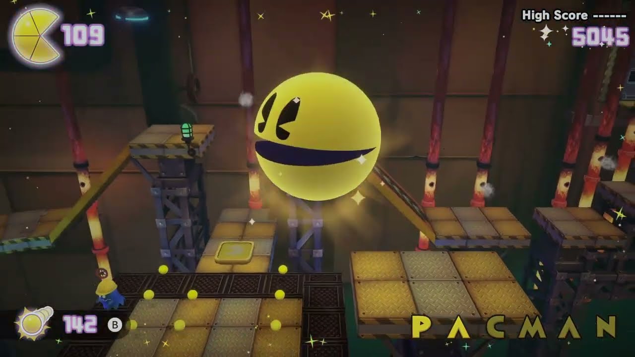 Pac-Man World Re-Pac (PC) - Factory Area | 5-3 Down the Tubes Episode